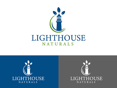 LIGHTHOUSE NATURAL LOGO branding creative logo design illustration lighthouse lighthousenatural logo logos minimalist design modernlogo vector