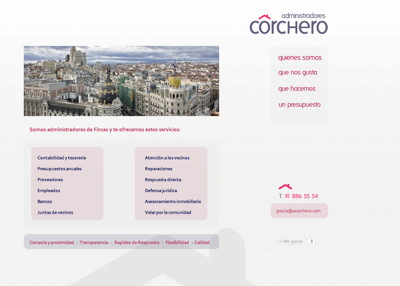 A. Corchero web site home