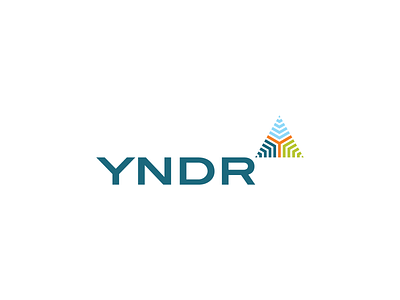 YNDR. adventure guide logo mountain outdoor terrain triangle yonder