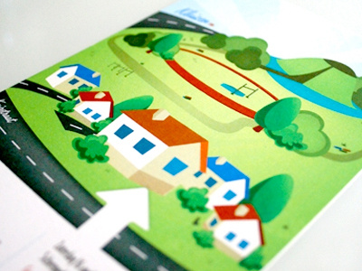 Housewarming party - invitation card card houses invitation nature print