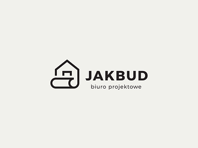 Jakbud. Design office (Biuro projektowe) architecture design office logo logotype