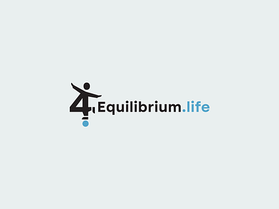 4Equilibrium.life balance branding equilibrium graphic design logo logodesign number 4