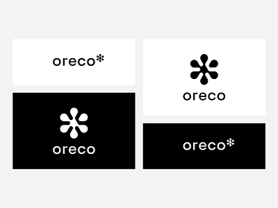Oreco. Food distributor logo rebranding. distributor food frozen food logo orego snowflake star
