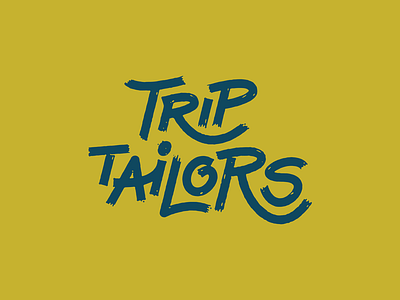 Trip Tailors lettering logotype design