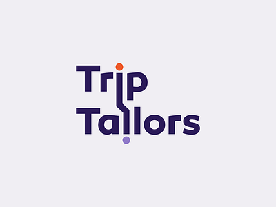 "more trip than tailors" logotype concept