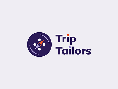Trip Tailors another concept button compas logo travel