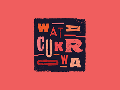 Wata Cukrowa / Cotton Candy (Alternative Version) lettering lettering logo logotype