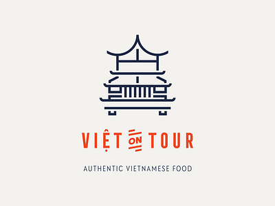 Viet On Tour food foodtruck logo vietnamese