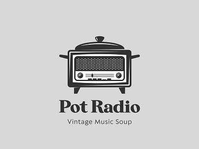 Pot Radio logo pot vintage