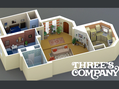 Three's Company Apartment