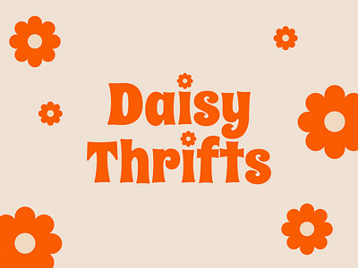 Weekly playoff challenge - Daisy Thrifts branding challenge design graphic design illustration logo weeklyplayoff