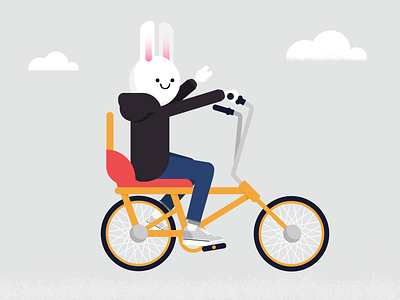 Miffy Becomes A Teenager bike bunny character animation character concept characters design chopper concept design illustration miffy rabbit