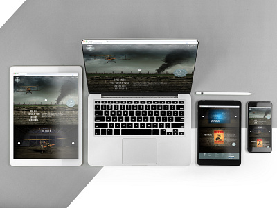 Hanger 32 branding concept design ui ux web webdesign website worldwar1