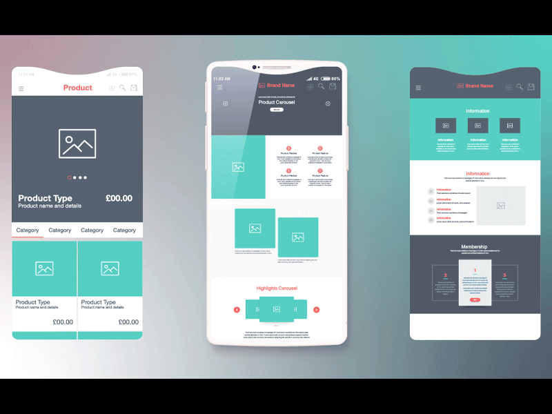 Wireframe app branding concept design illustration logo ui ux web