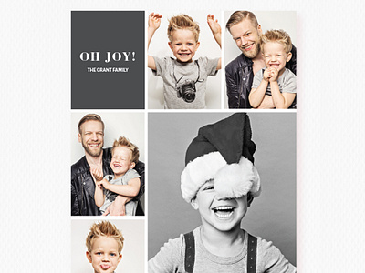 Photo Collage | 2015 Paper Culture 5x7 card card design christmas christmas card clean design graphic design holiday holiday card holiday cards holiday season minimal minimalist print simple type typography