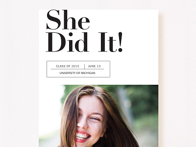 She Did It | 2015 Paper Culture