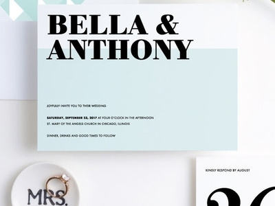 Boldly Typographic | Paper Culture Wedding