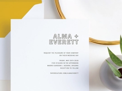 Color Up | Wedding Invitation for Paper Culture