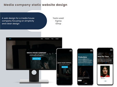 Media Company Design: Cool Blue app design media company web design