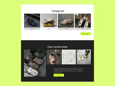 Crocs shoes color crocs design e comerce illustration landing marketplace shoes ui