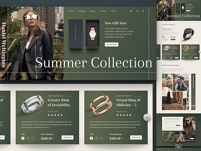 Fashion Accessories Store Landing Page.