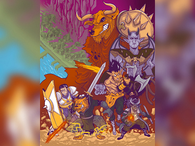 D20 comics cover art design illustration poster