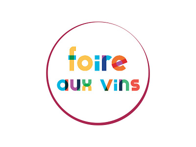 foire aux vins color foire aux vins logo logotype typo