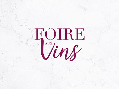 Logo La foire aux vins foire vins logo typo vins