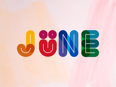 Jüne cercle color jüne logo typo