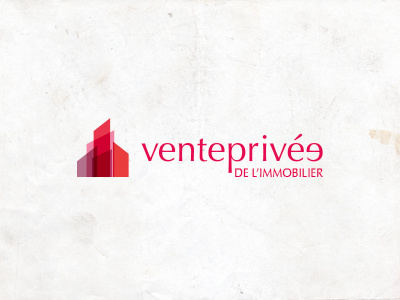 Vente privée de l'immobilier immobilier logo privée vente