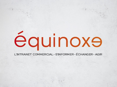 Logo Equinoxe color icotype logo typo
