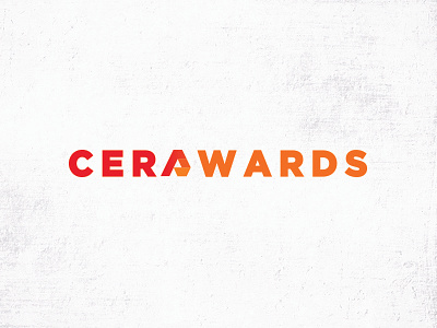 CERA Awards a color logo logo a step typo