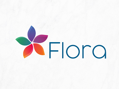 Logo Flora couleur fleur flora icotype logo