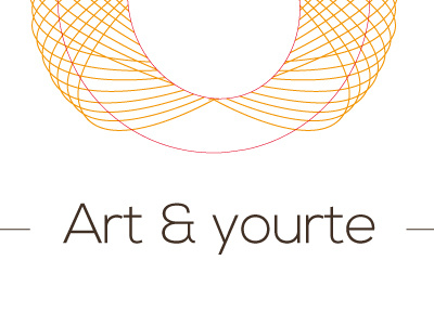 Art Yourte Signe2 art yourte cercle color fine lines logo typo
