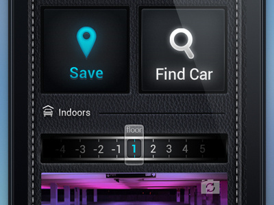 ParkMeRight App app car icons interface mobile selector ui