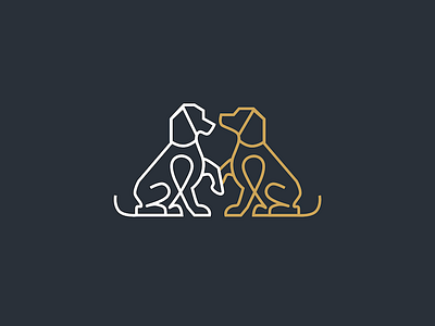 Beagle Buds beagles dog kiss dogs friends illustration rebound vector