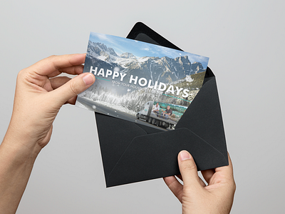 Company Holiday Card greeting card holiday card holidays marketing print design