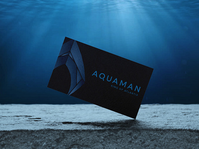 Aquaman | King of Atlantis aquaman atlantis business card design challenge dribbble best shot super hero