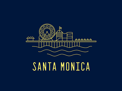 Santa Monica Pier Icon