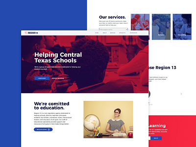 Helping Schools Home Page design home page landing page