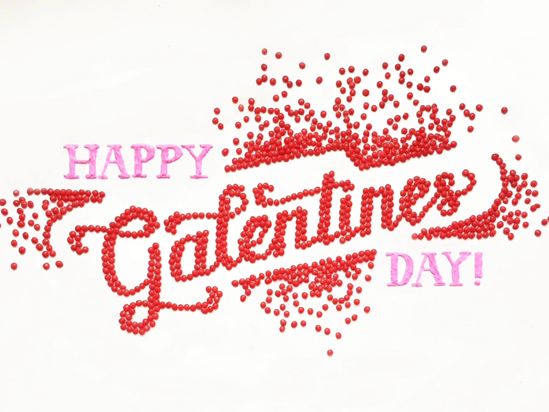 Happy Galentines Day! breakfast food lettering food typography galentine galentines day leslie knope lettering lettering animation parks and rec tactile typography valentine valentines day