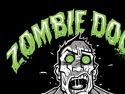 Zombie Dogz logo / T-shirt design hot dogs logo zombie zombies