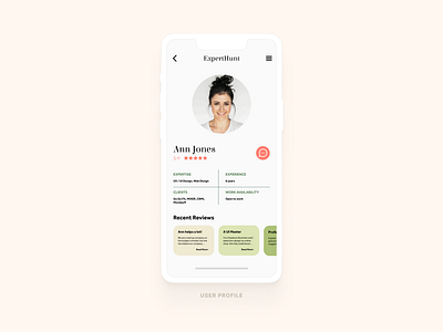 DailyUI#06 - A User Profile