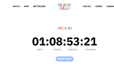 DailyUI#14 - Countdown Timer branding dailyui design illustration interface landing page ui ux