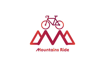 Mountains Ride branding design graphic design illustration logo minimal typography