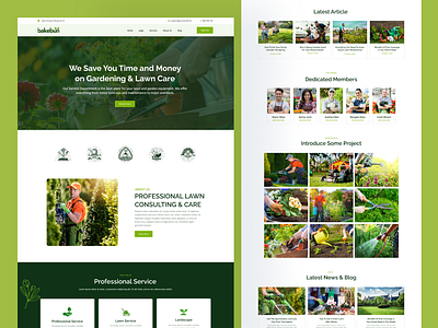 Lawn Mower Service branding clean design green home gerdening landing page lawn mower lawn mower service logo nature organic plant plants tree tree nuture ui design ux design visual design website website design