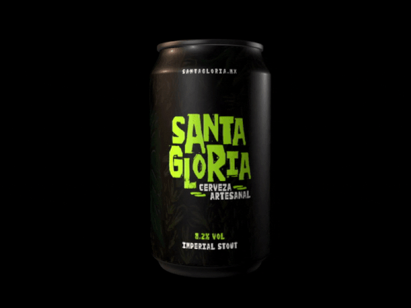 Santa Gloria | Craft Beer 3d animation beer branding design logo vector