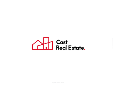 Cast Real Estate art brand branding character clean design flat identity illustration illustrator lettering logo minimal type typography ui ux vector web website