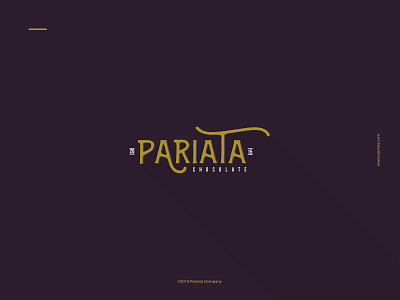 Pariata Chocolate art brand branding chocolate design flat lettering logo minimal type typography ui ux vector