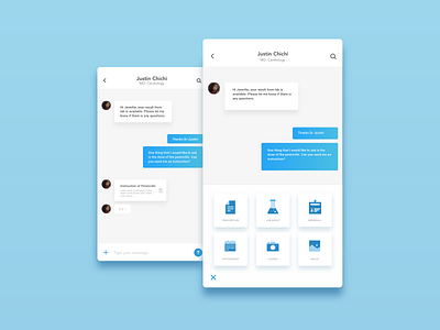 Daily UI 013 - Flash Message app chat daily ui daily ui 013 dailyui design challenge doctor interaction message mobile patient ui